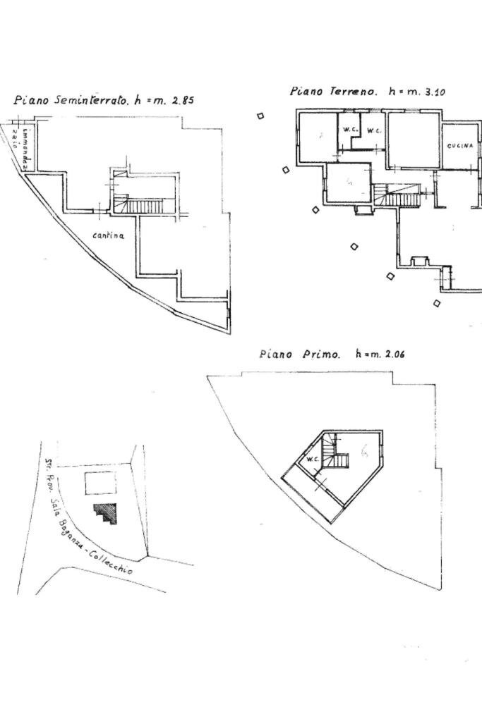 Villa Via Are, Sala Baganza - planimetria 1