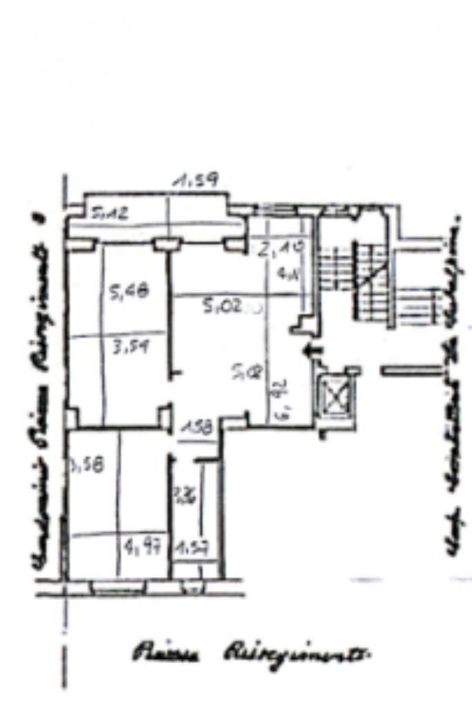 Three-room apartment P.za Risorgimento, Torino (neighborhood Campidoglio) - floor plans 1