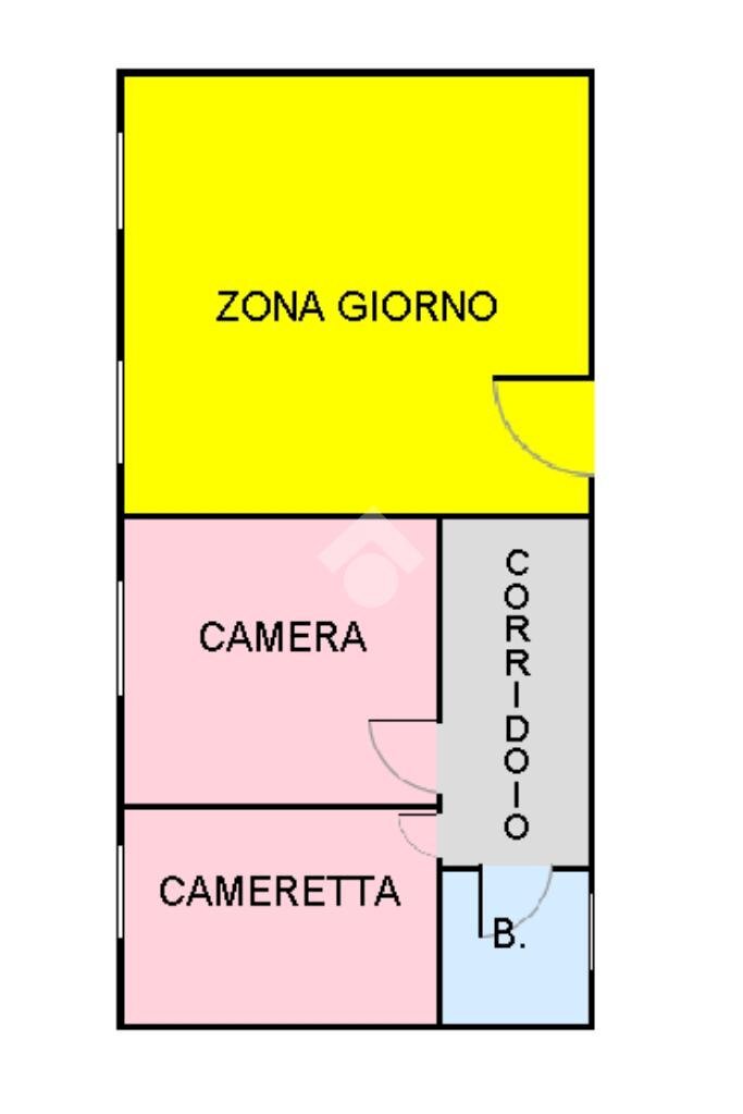 Three-room apartment Via Padova, Gessate - floor plans 1