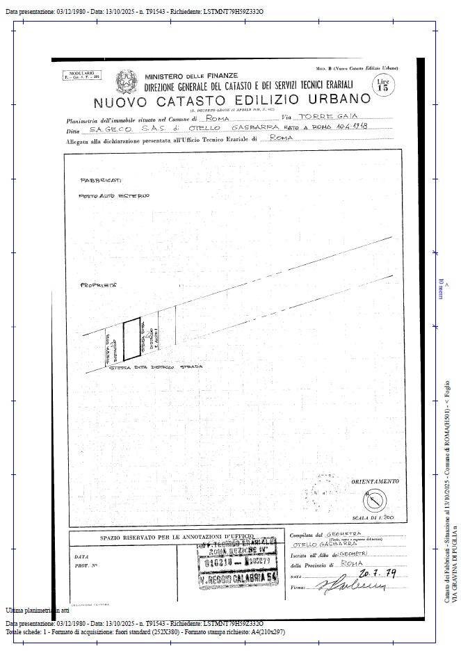 Foto 25 - Trilocale Via Gravina Di Puglia, Roma - planimetria 1