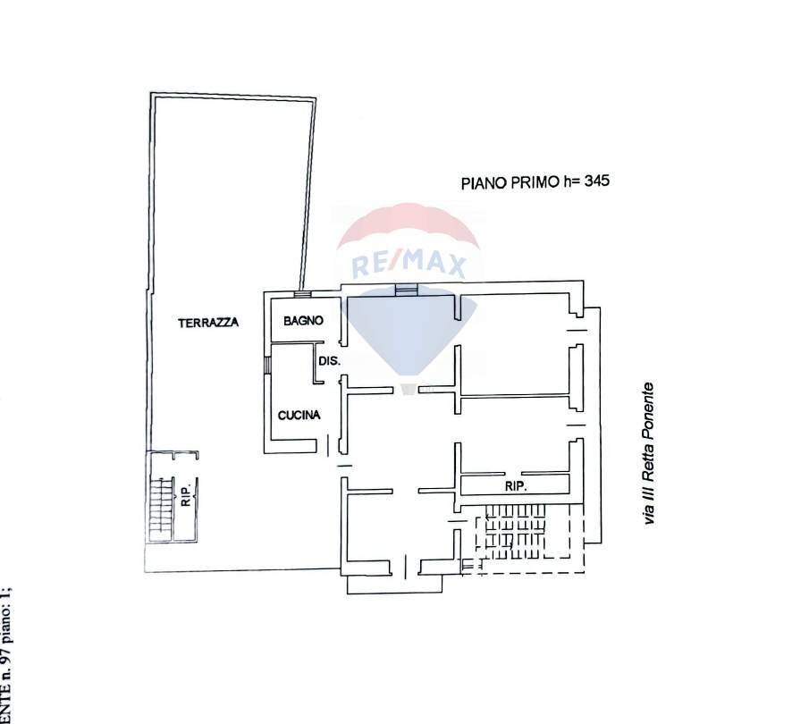 Pianta 2D - Appartamento via III retta ponente
 
101, Belpasso - planimetria 1
