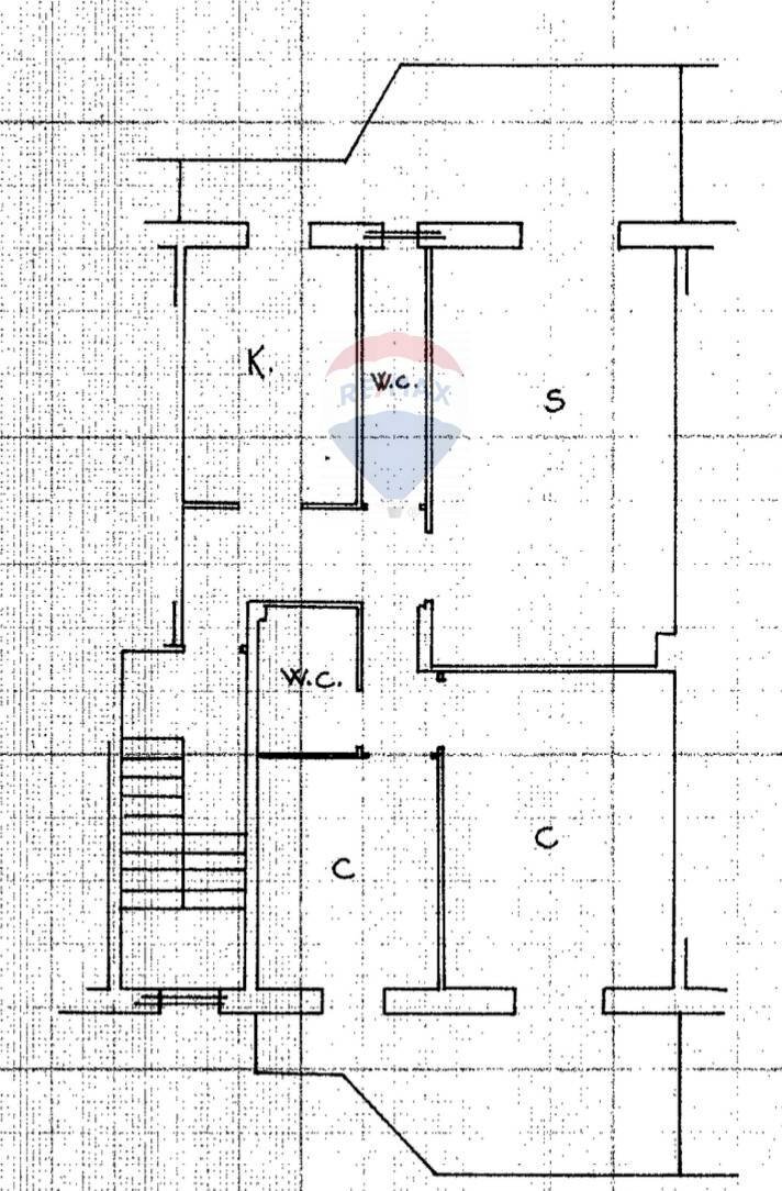 Pianta 2D - Trilocale Strada degli Orti
 
96, Tivoli - planimetria 1