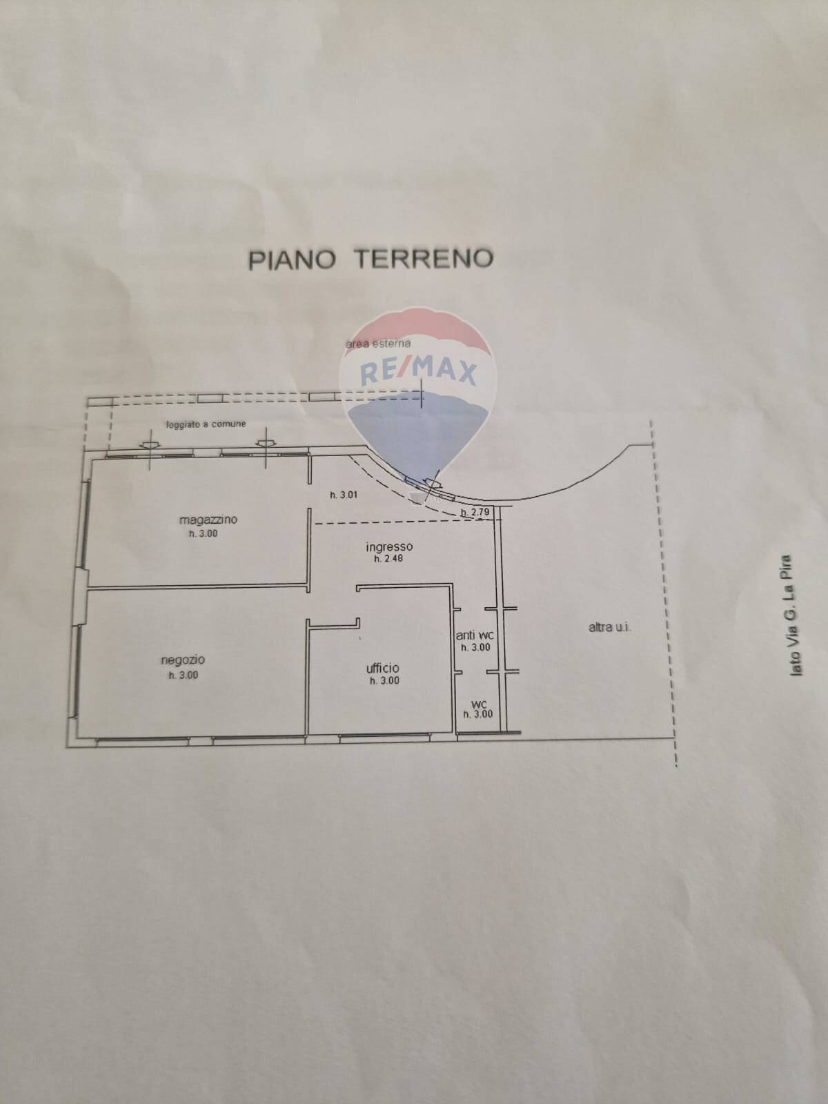 Pianta 2D - Locale Commerciale Signa - planimetria 1