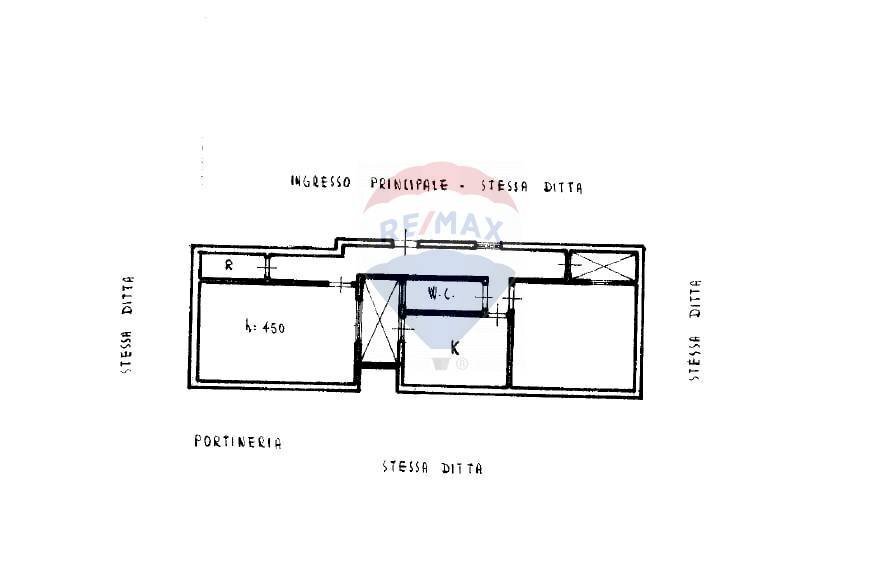 Pianta 2D - Trilocale via paternò
 
81, Siracusa - planimetria 1