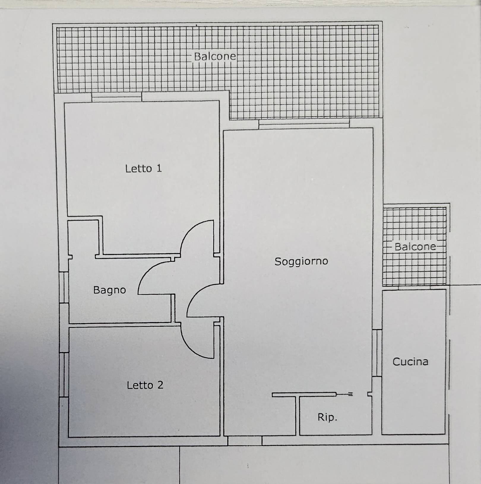 Foto 30 - Trilocale Viale dante alighieri
 
56, Fano - planimetria 1