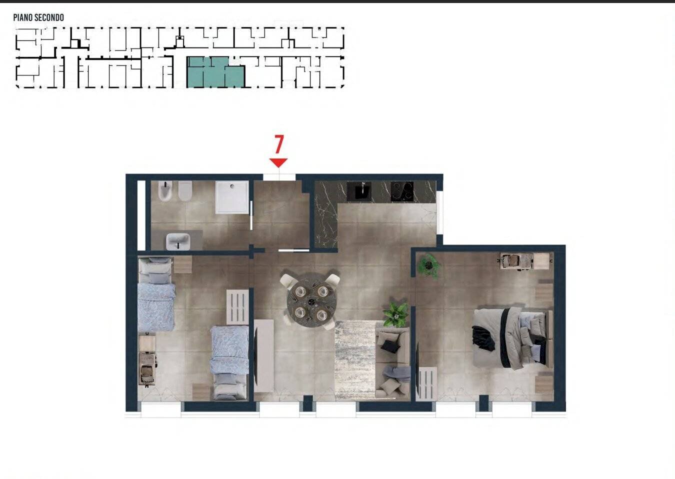 Foto 17 - Three-room apartment Piazza Brescia
 
15-17, Jesolo - floor plans 1
