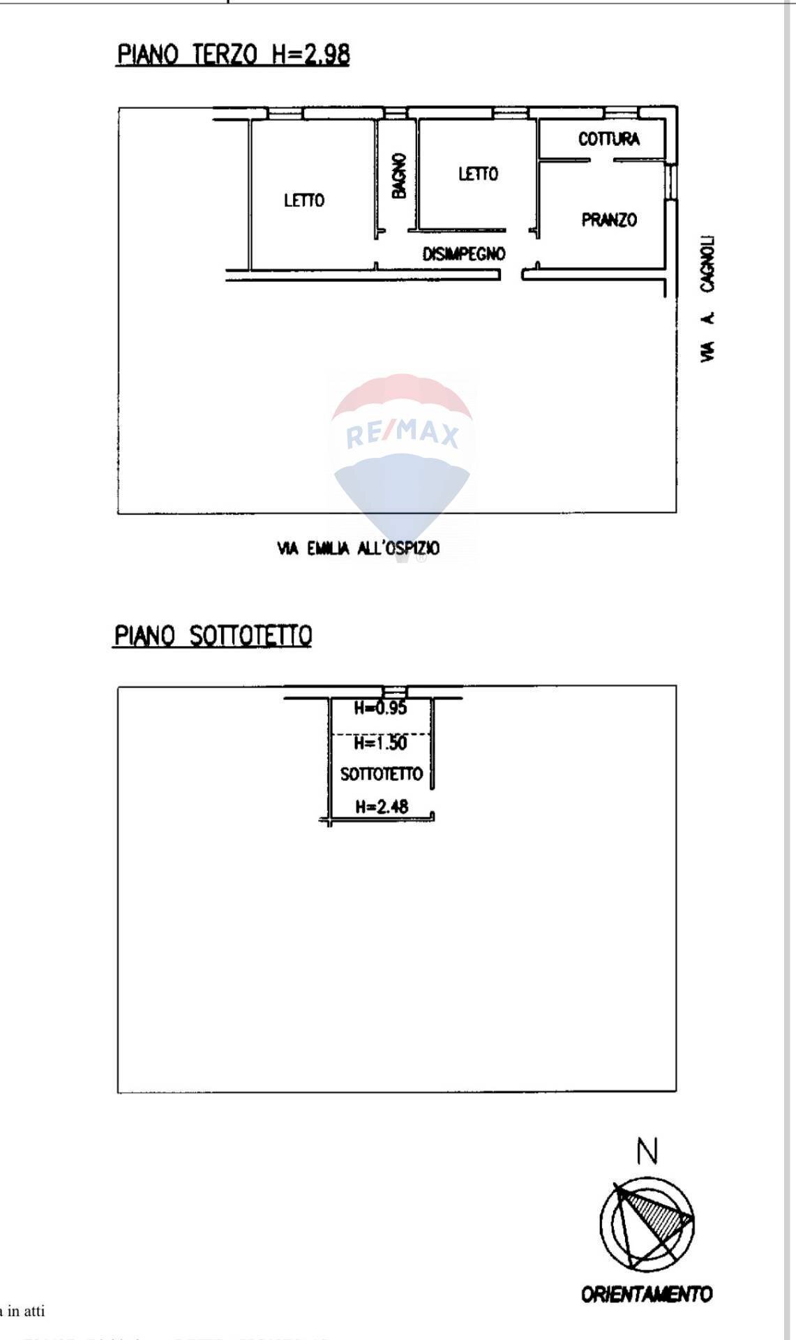 Pianta 2D - Trilocale Via Agostino  Cagnoli
 
2, Reggio nell'Emilia - planimetria 1