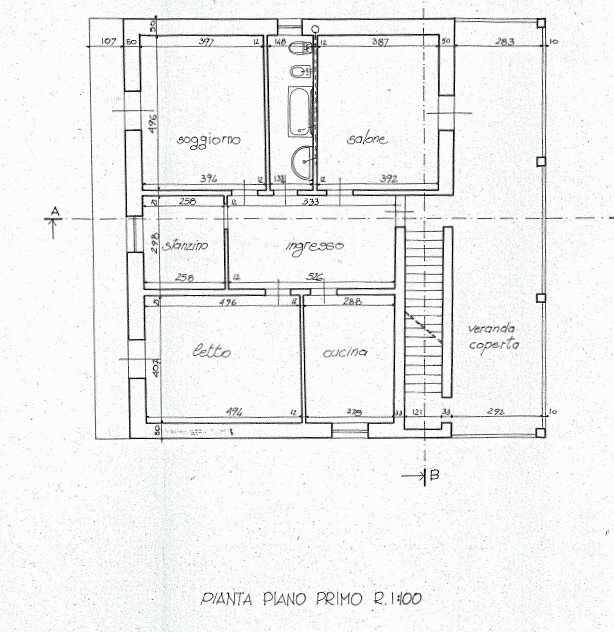 Four-room apartment via delle Sorgenti, Statte - floor plans 1