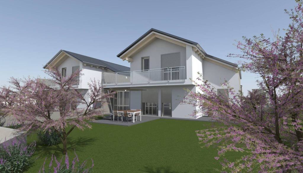 Facciata - Villa a Schiera via Don Luigi Sturzo, La Loggia - foto 1