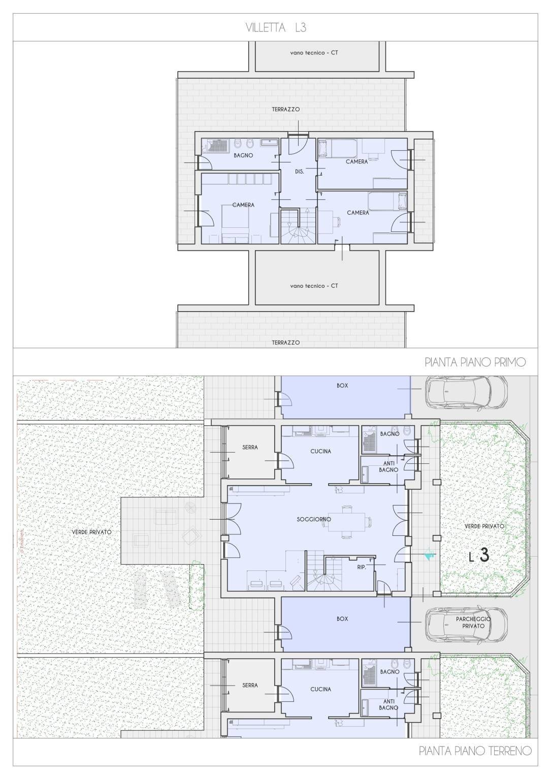 Villa a Schiera via Don Luigi Sturzo, La Loggia - planimetria 1