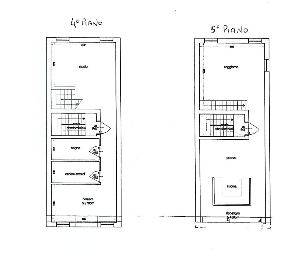 Four-room apartment strada Nino Bixio, SN, Parma - floor plans 1