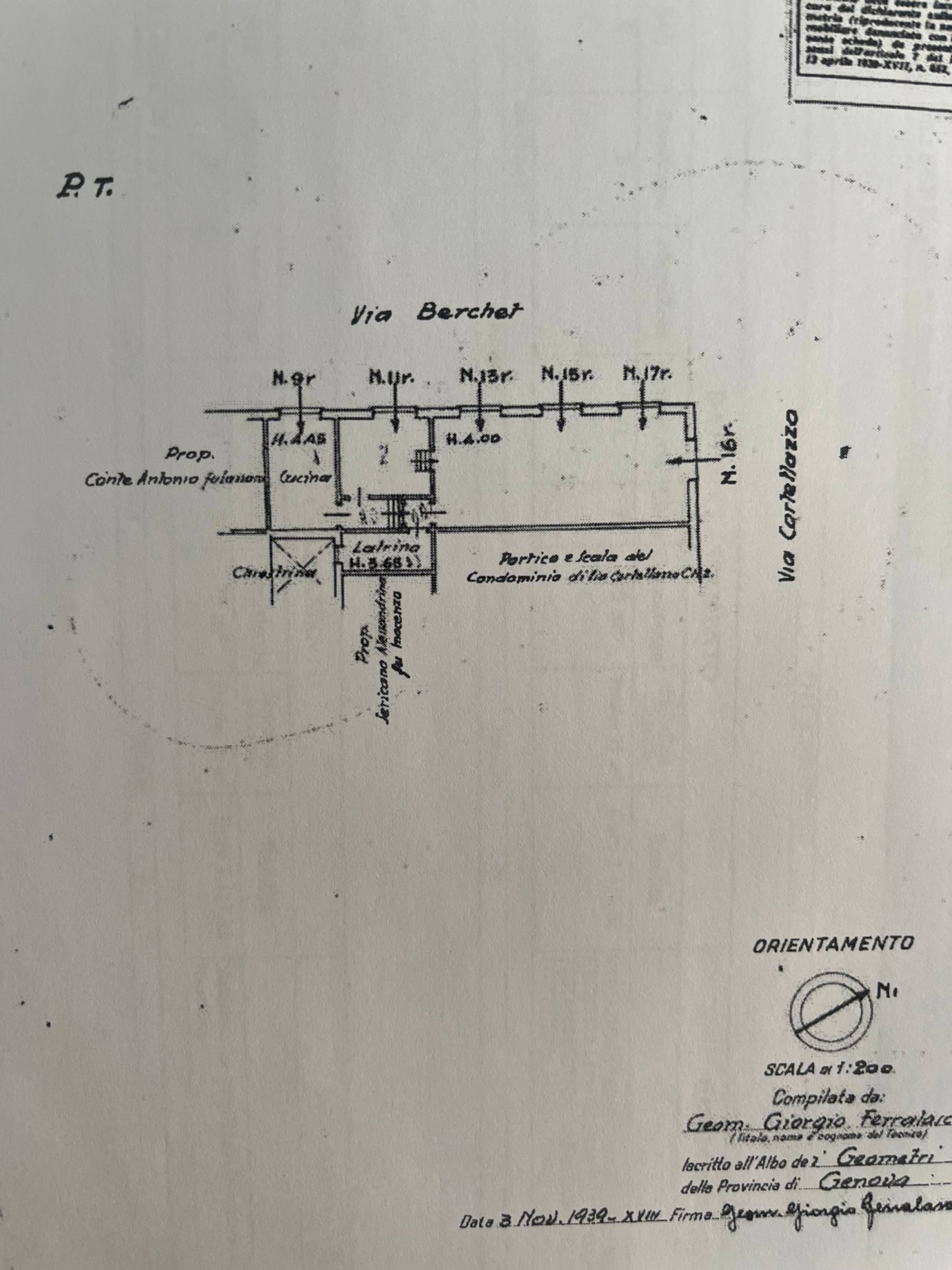 Negozio via Fabio da Persico, 16r, Genova (zona Sestri Ponente) - planimetria 1