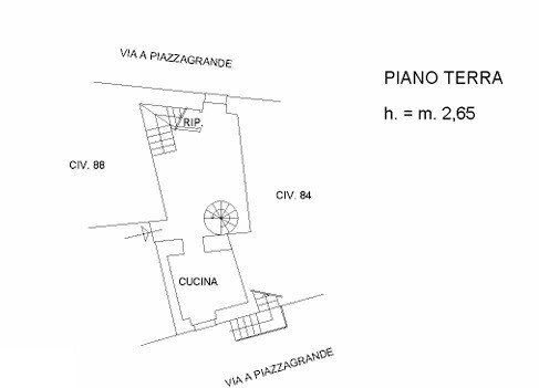 Trilocale all'asta via Piazzagrande, 86, Genova - planimetria 1