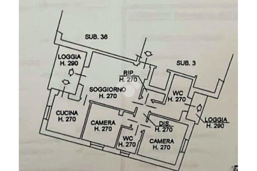 Appartamento Via dei Gelsi, Novi Ligure - planimetria 1