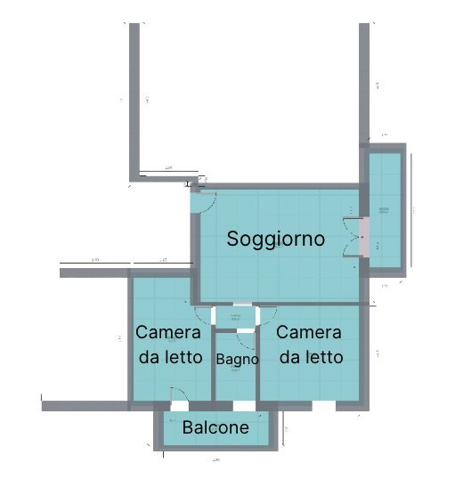 PLANIMETRIA - Two-room apartment Via Gastone Sozzi 62, Gatteo - floor plans 1