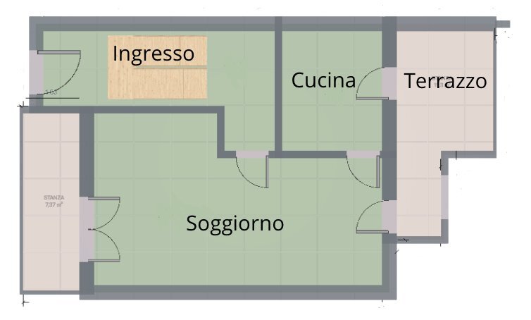 PLAIMETRIA - Villa a Schiera via viareggio 250, Cesena - planimetria 1