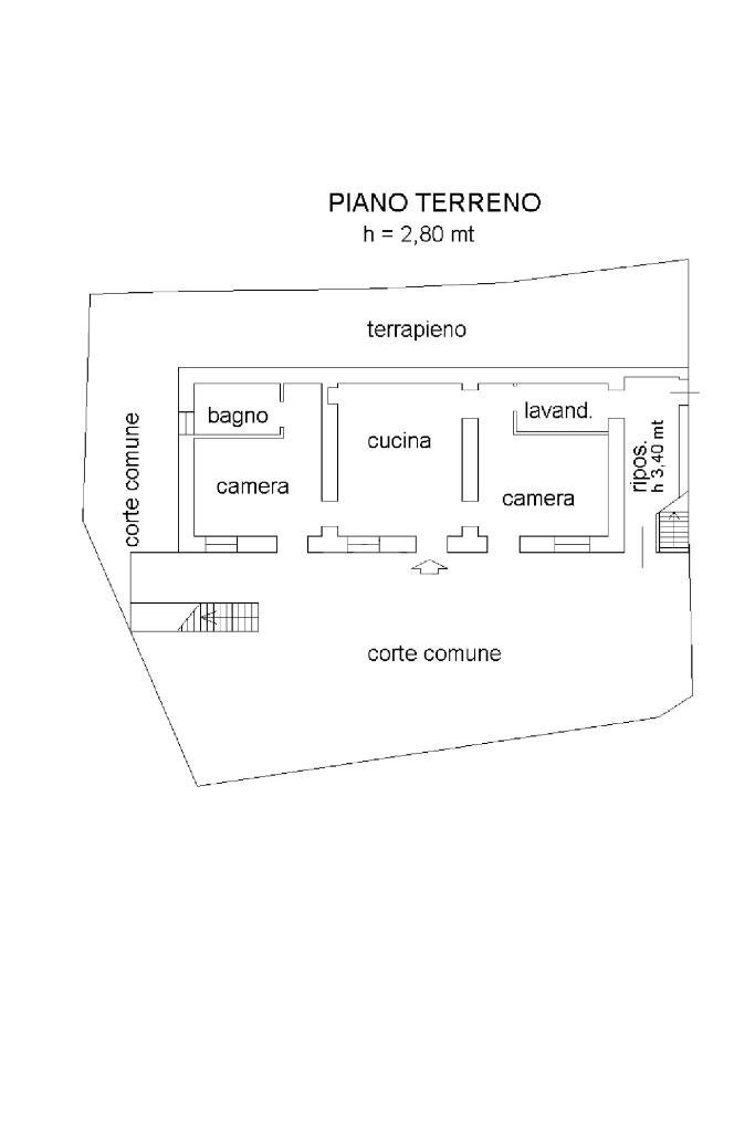 Semi-detached house Borgata modoprato, Valgioie - floor plans 1