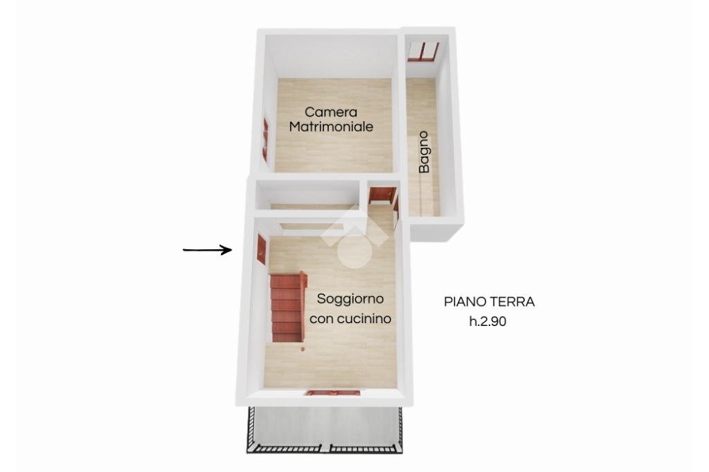 Trilocale Borgata Meinà, Rubiana - planimetria 1