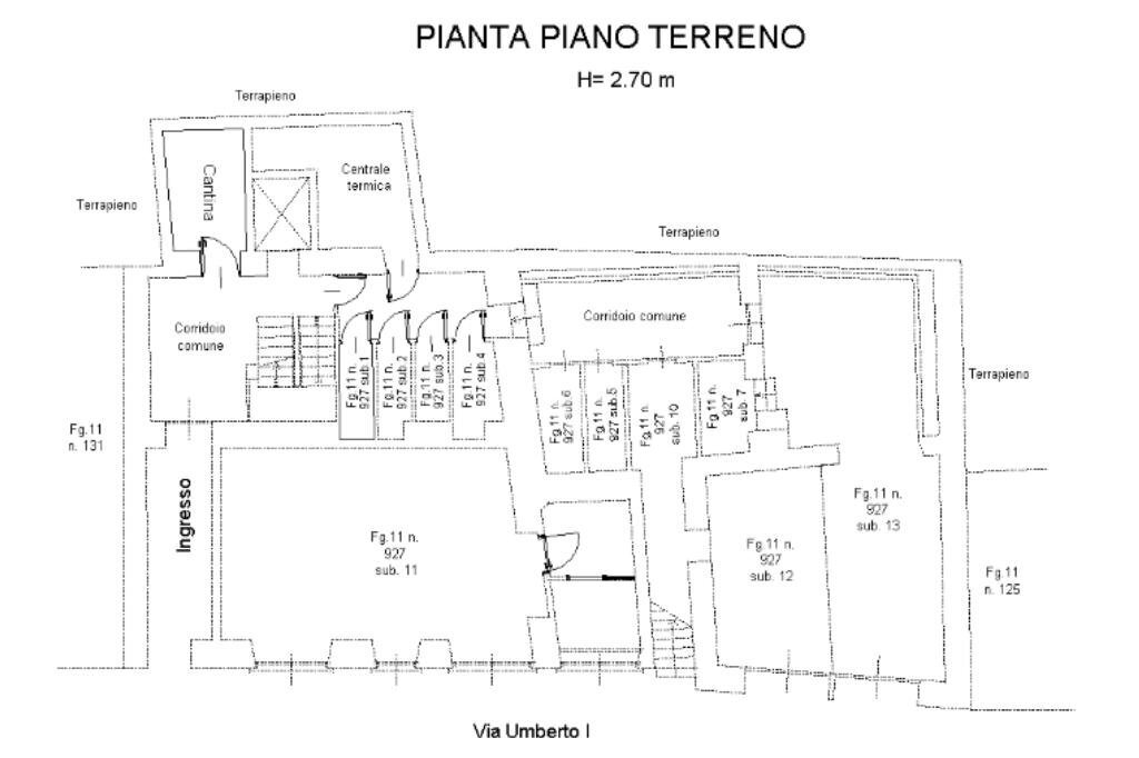Independent house Via Umberto I, Lanzo Torinese - floor plans 1