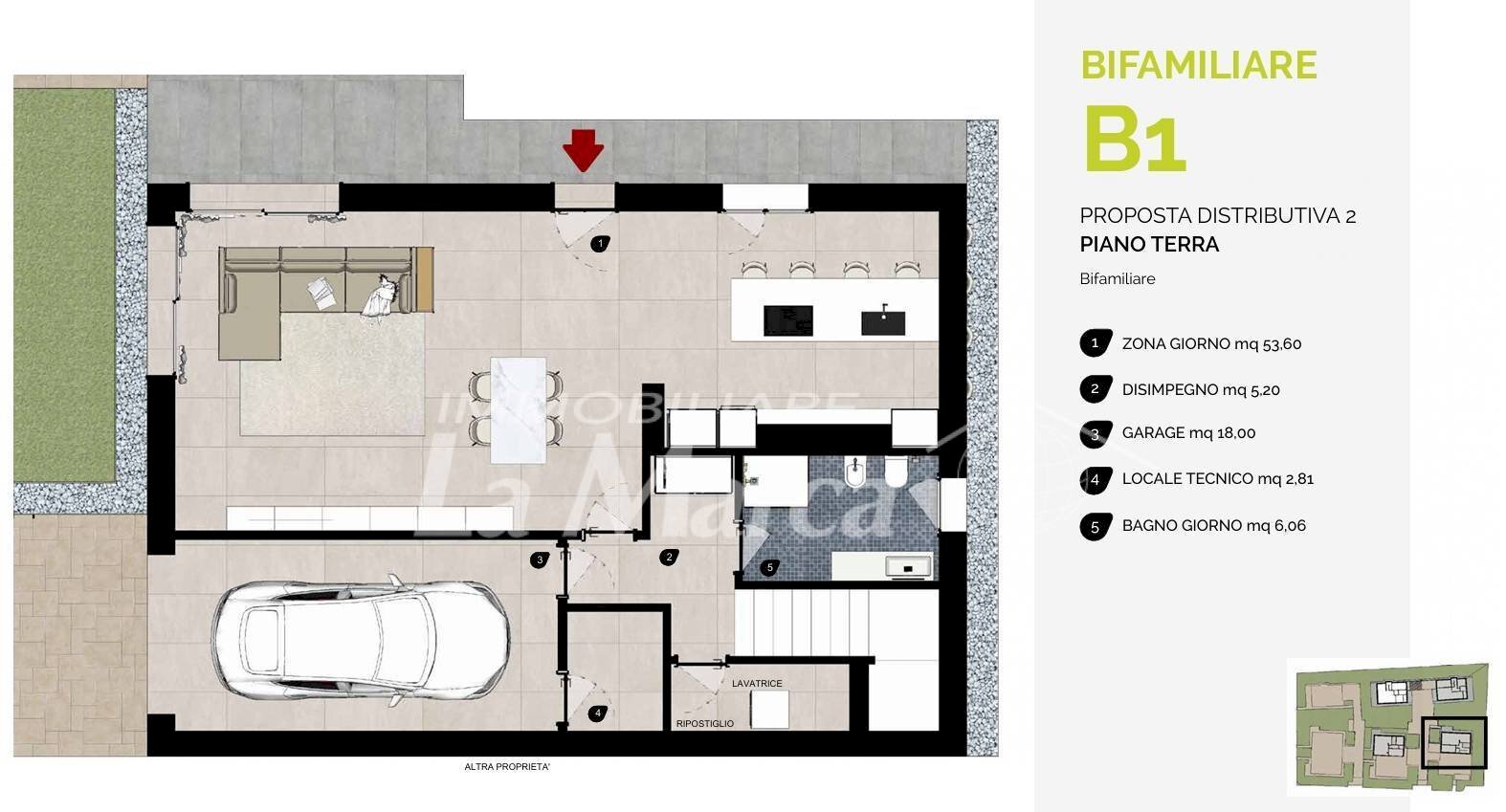 Foto 2 - Casa semi indipendente Treviso - planimetria 1