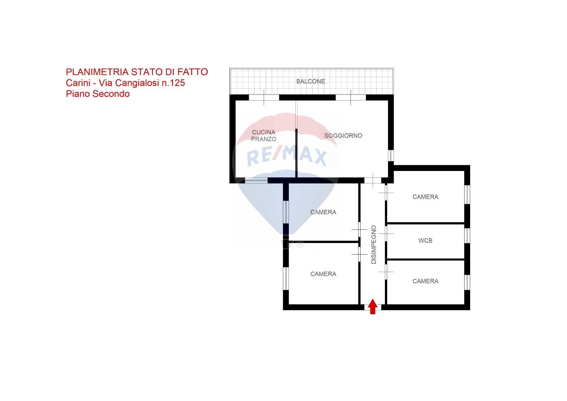 Pianta 2D - Apartment VIA CANGIALOSI
 
125, Carini - floor plans 1