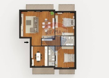 Pianta 3D - Appartamento Via Etnea
 
192, Carlentini - foto 35