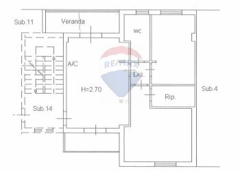 Pianta 2D - Trilocale Via Sottotenente Vincenzo Barbagallo
 
56 bis, Acireale - foto 31