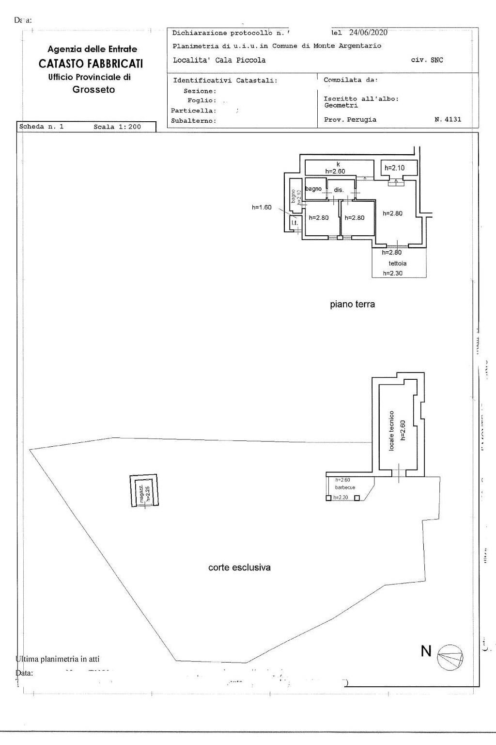 Villa Località Calapiccola, Monte Argentario - floor plans 1