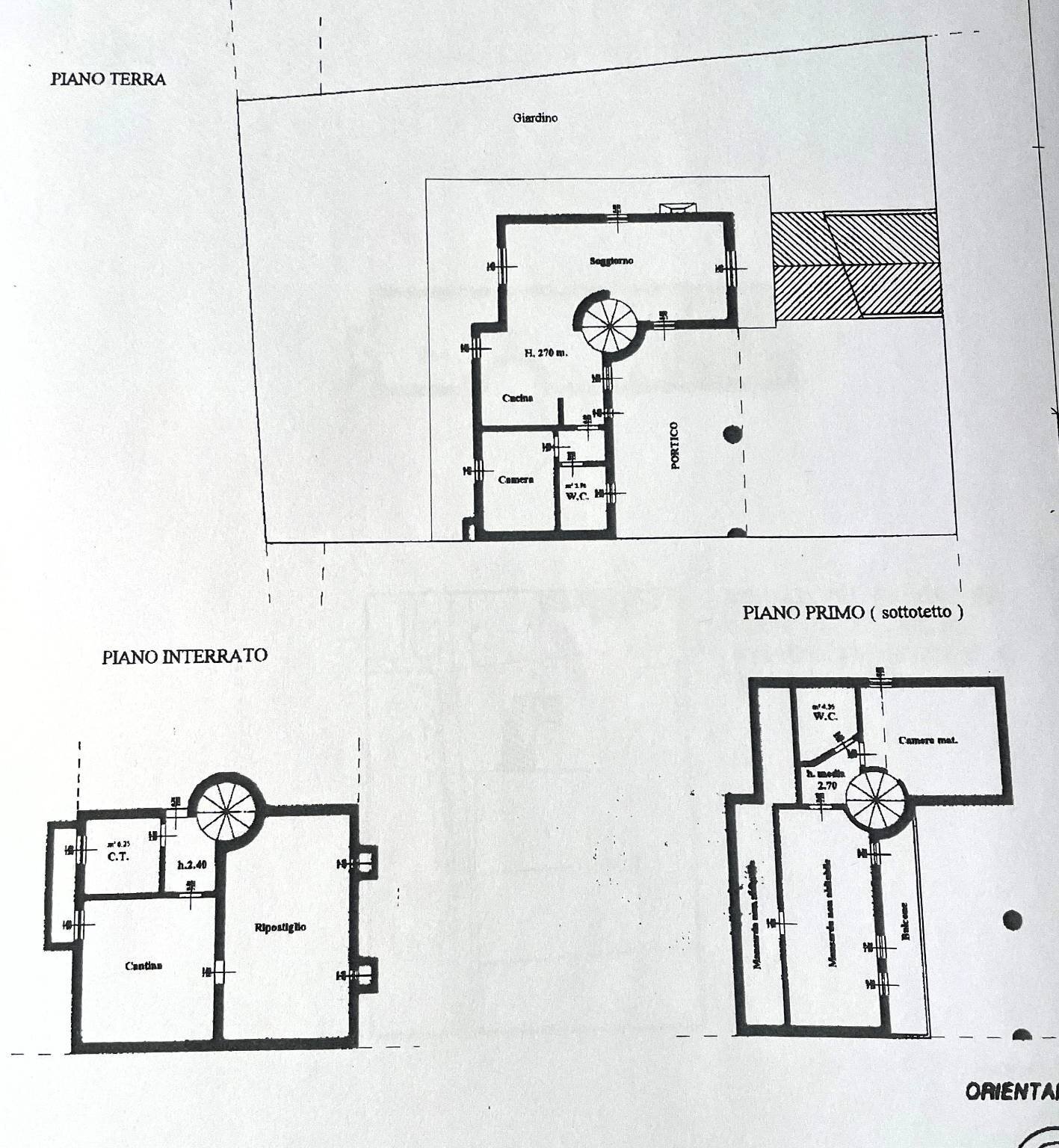 Villa via Firenze, Pieve Fissiraga - planimetria 1