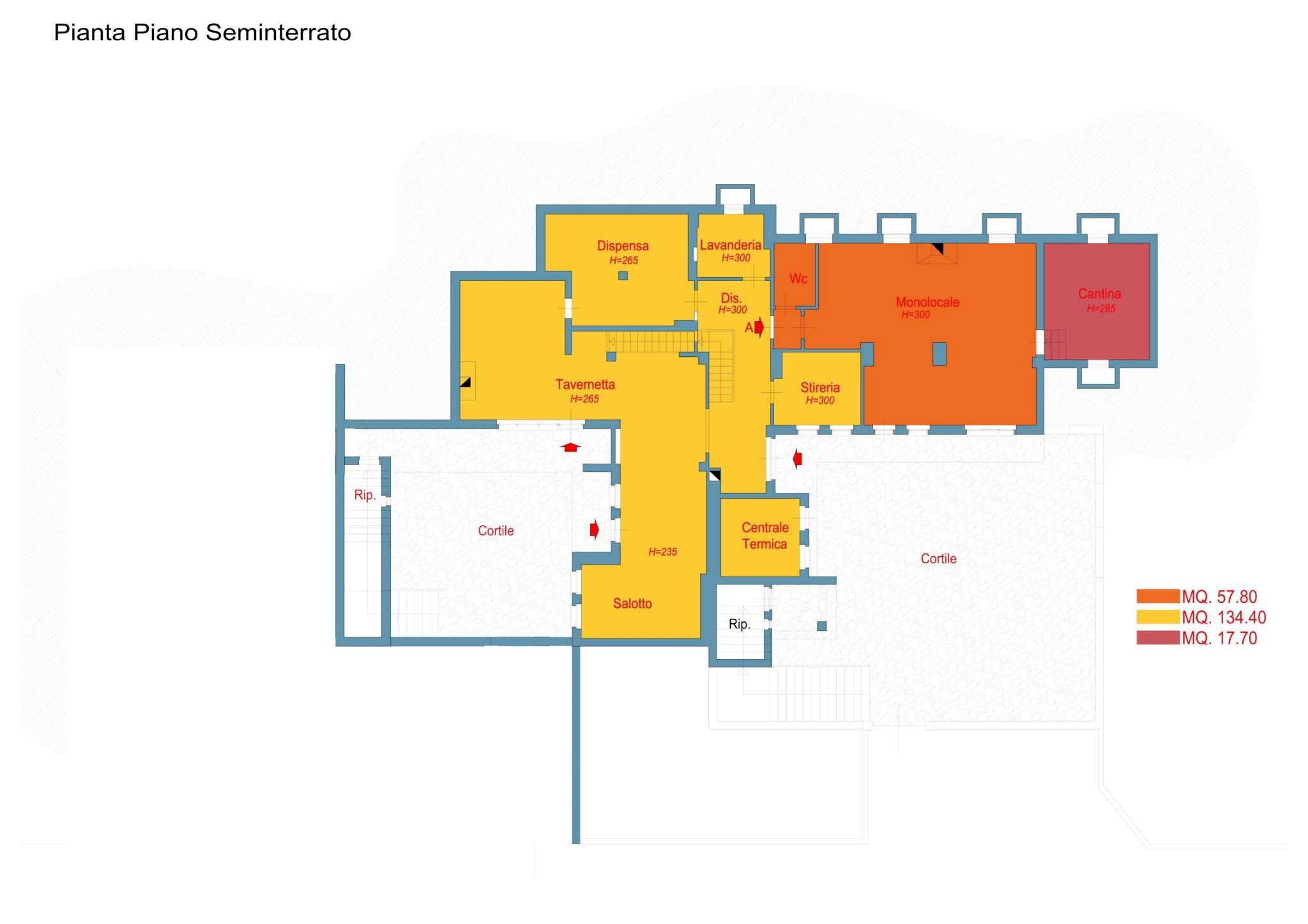 Villa strada di San Rocchetto, Mondovì - planimetria 1