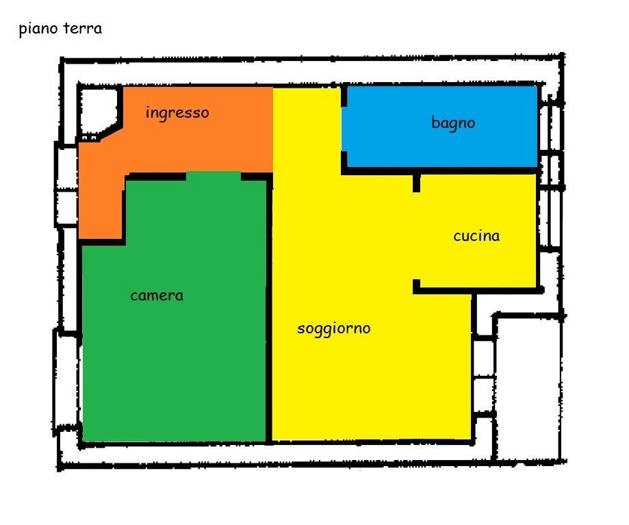 Independent house via Valdieri, 52, Borgo San Dalmazzo - floor plans 1
