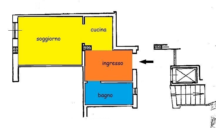 One-room apartment corso Dante Livio Bianco, 7, Valdieri - floor plans 1