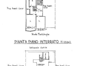 Planimetria - Trilocale via Montalenghe, 57, Romano Canavese - foto 1