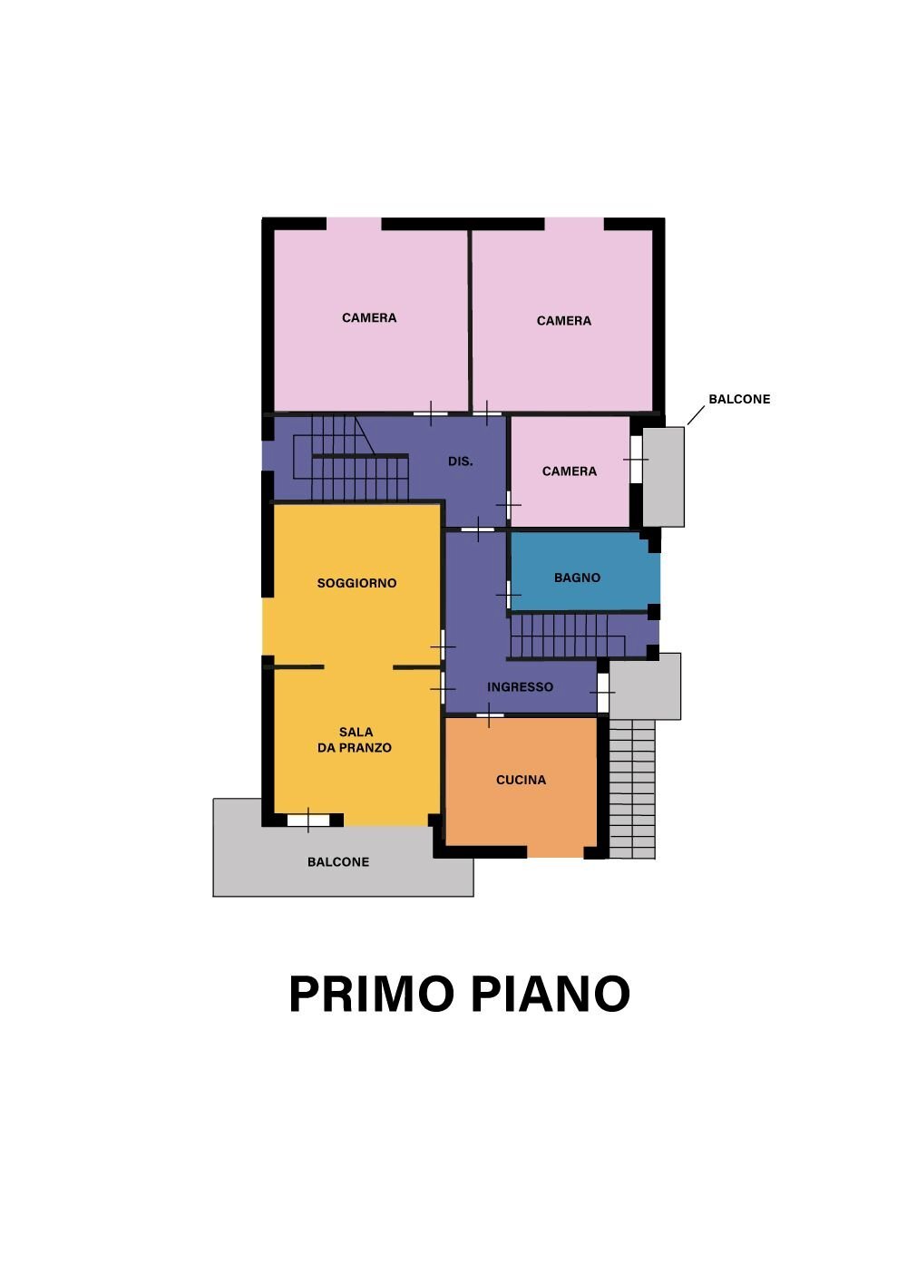 Villa via San Francesco d'Assisi, Predappio - planimetria 1