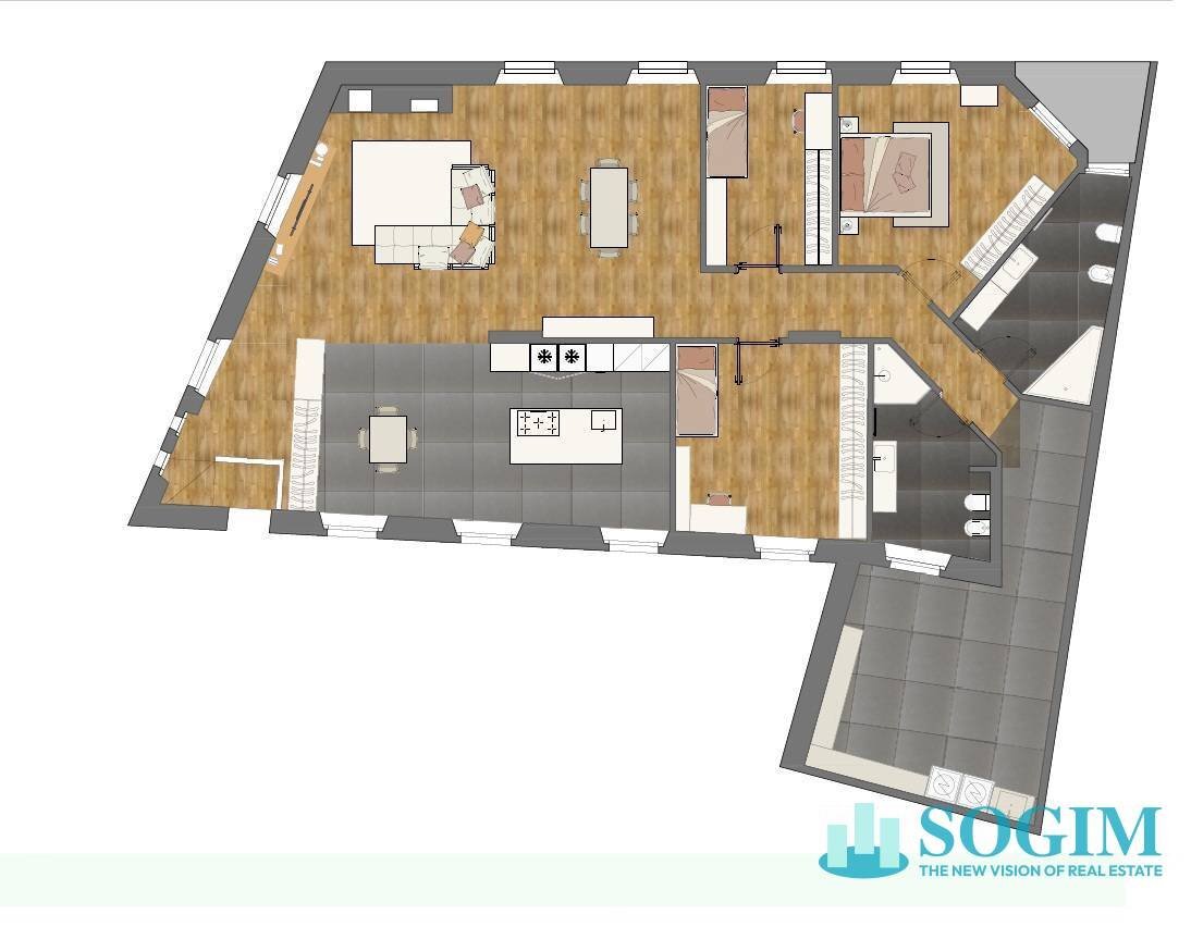 Foto 30 - Quadrilocale via Ariberto
 
3, Cantù - planimetria 1