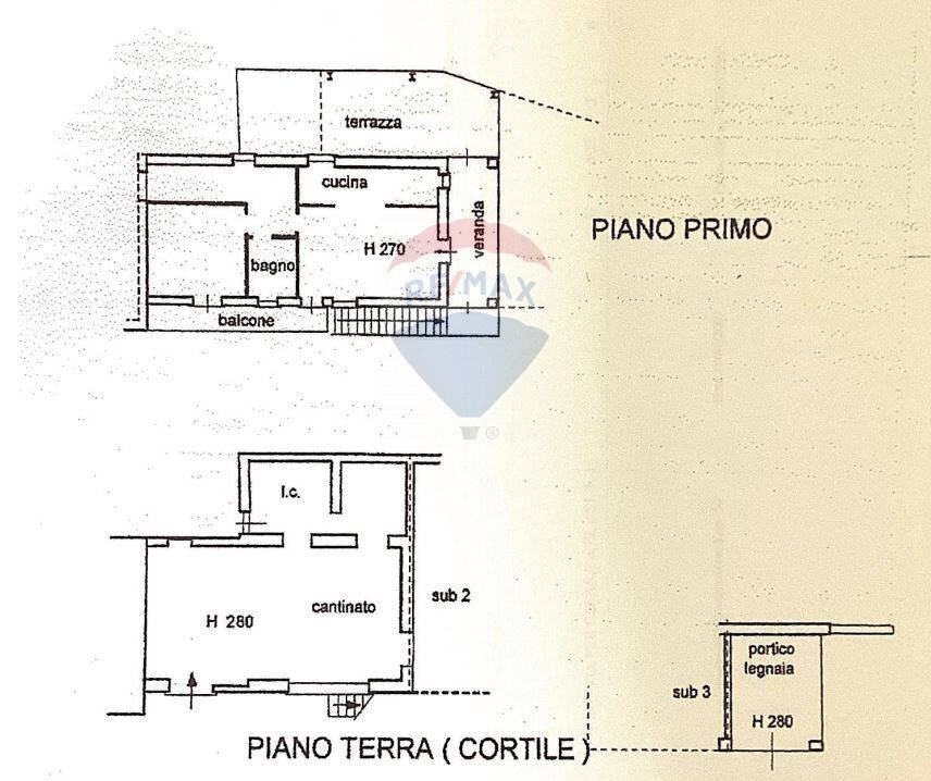 Pianta 2D - Independent house via per cesara
 
39, Cesara - floor plans 1