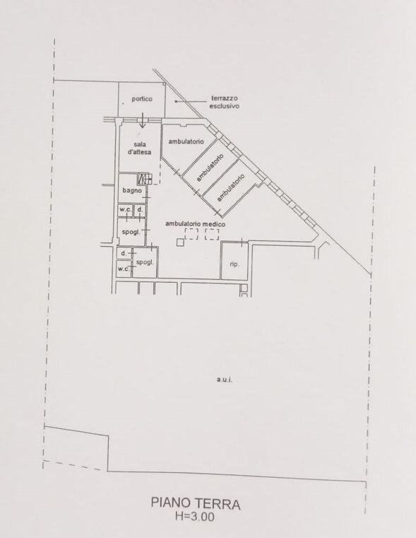 planimetria piano terra immagine.PNG - Centro commerciale Via Ugo Braschi 12, Santarcangelo di Romagna - planimetria 1