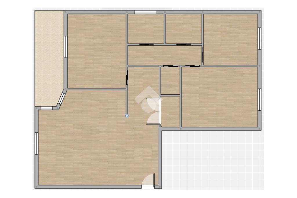 Four-room apartment Via Ghisolfa, Rho - floor plans 1