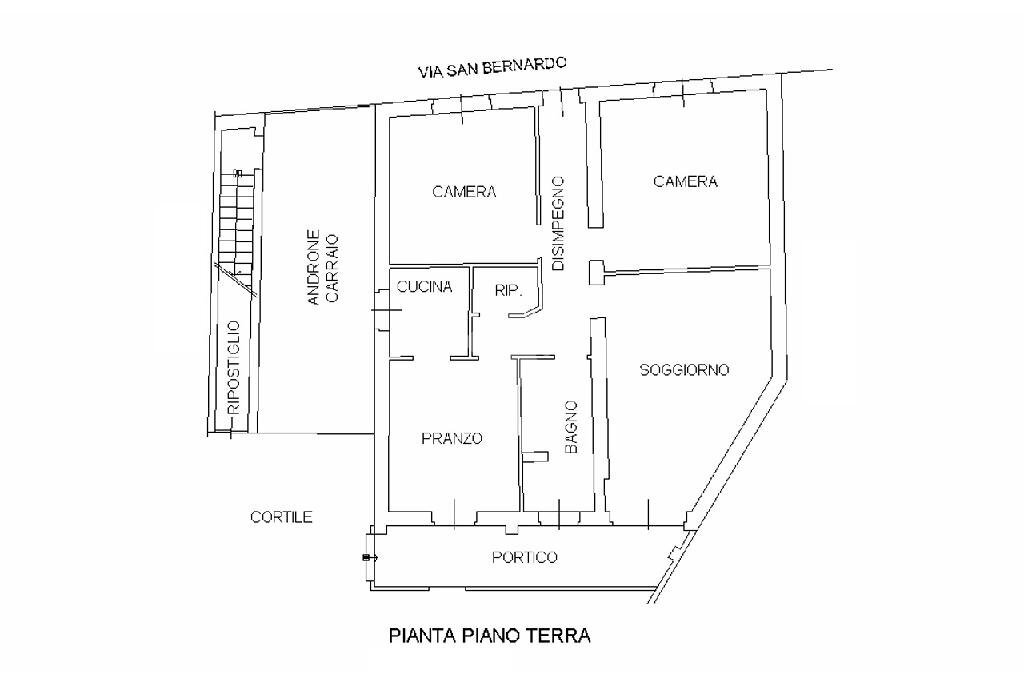 Casa indipendente Via S. Bernardo, Livorno Ferraris - planimetria 1