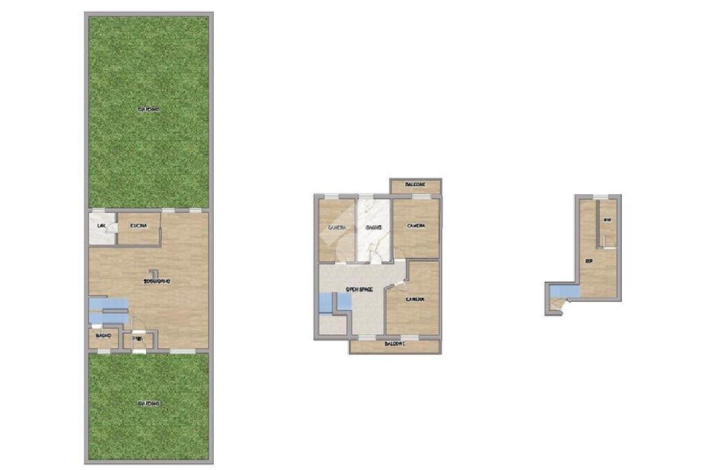 Casa semi indipendente Via Alberto Da Giussano, Rescaldina - planimetria 1