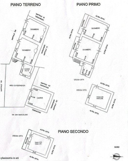 Baita Frazione San Marcellino Soprano, Snc, Valloriate - planimetria 1