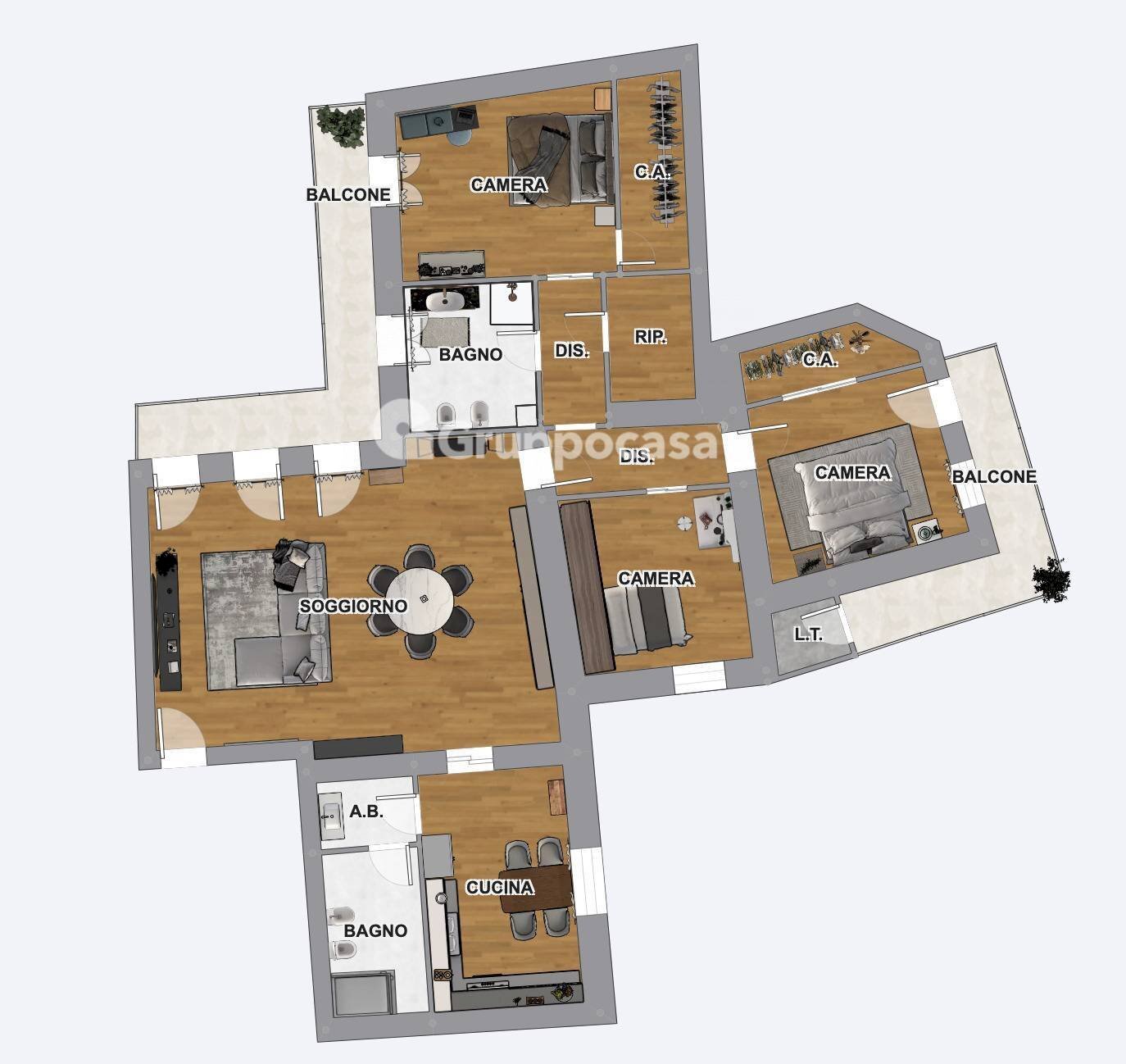 Foto 15 - Quadrilocale Via Roma
 
24, Magenta - planimetria 1