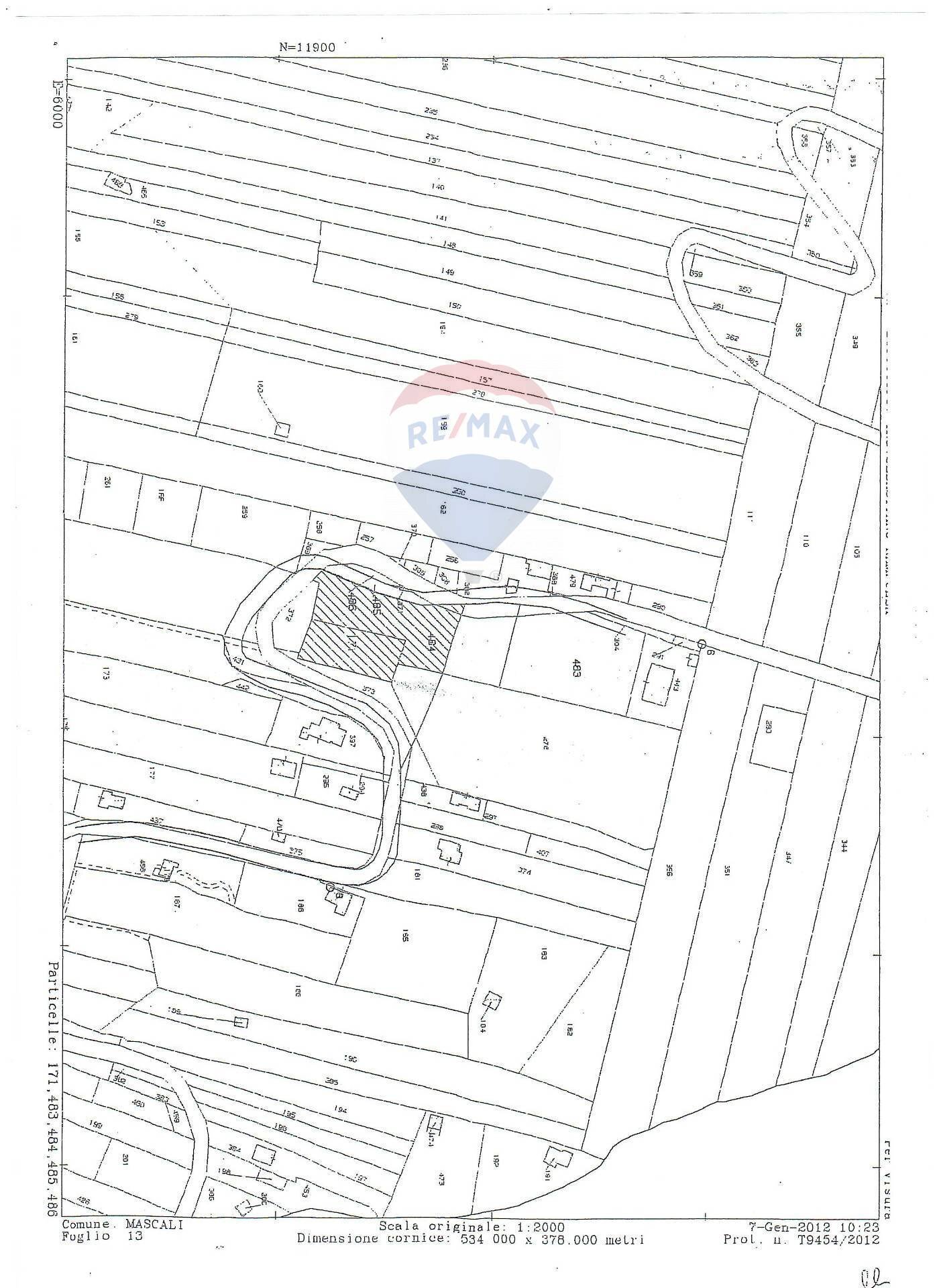 Pianta 2D - Terreno edificabile Via Scorciavacca Montarsi
 
98, Mascali - planimetria 1