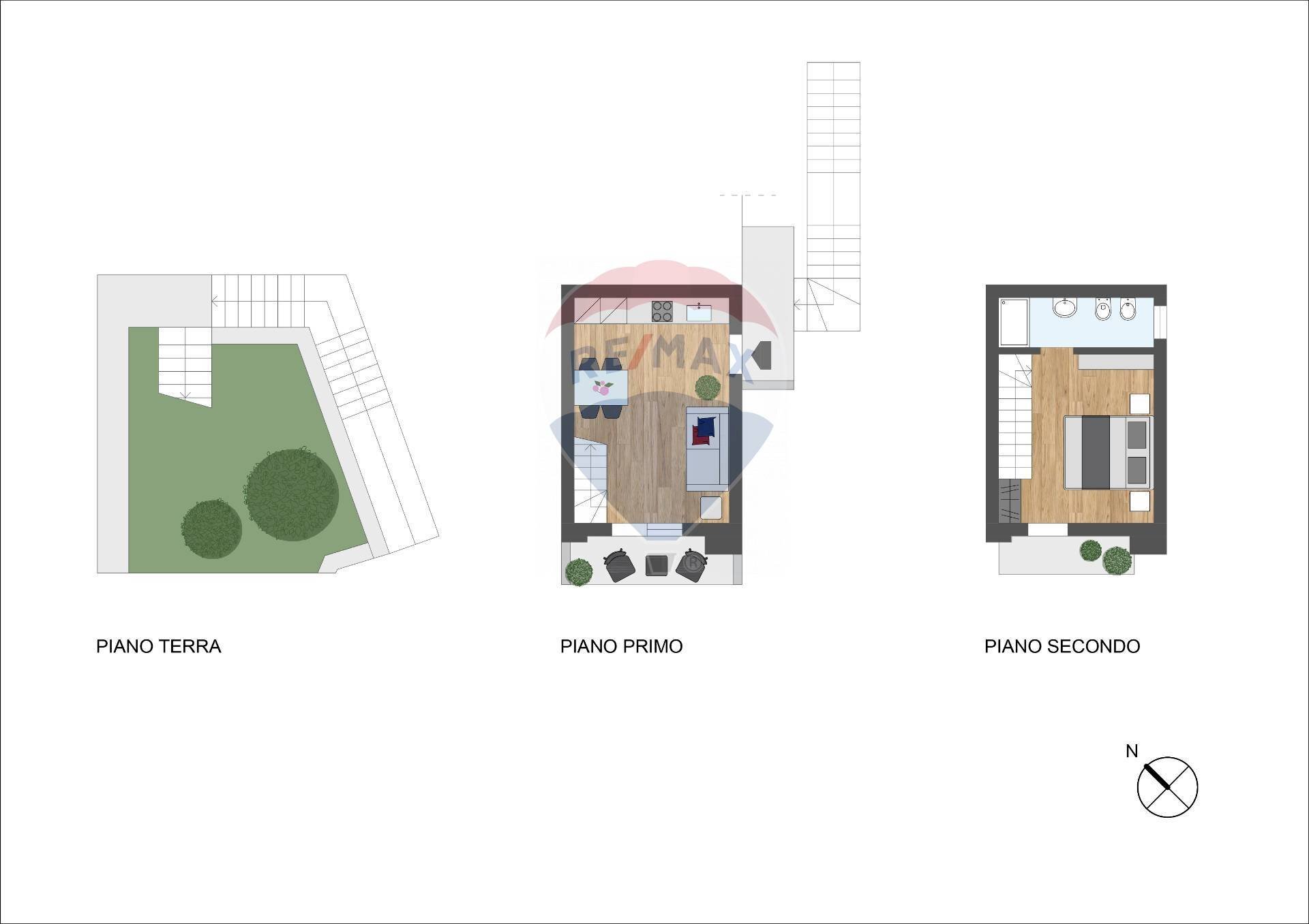 Pianta 2D - Two-room apartment Via Primo Maggio
 
13, Sovere - floor plans 1