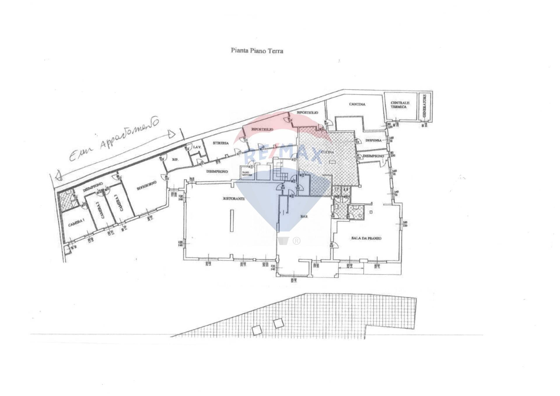 Pianta 2D - Stabile - Palazzo via Crose
 
55, Massino Visconti - planimetria 1