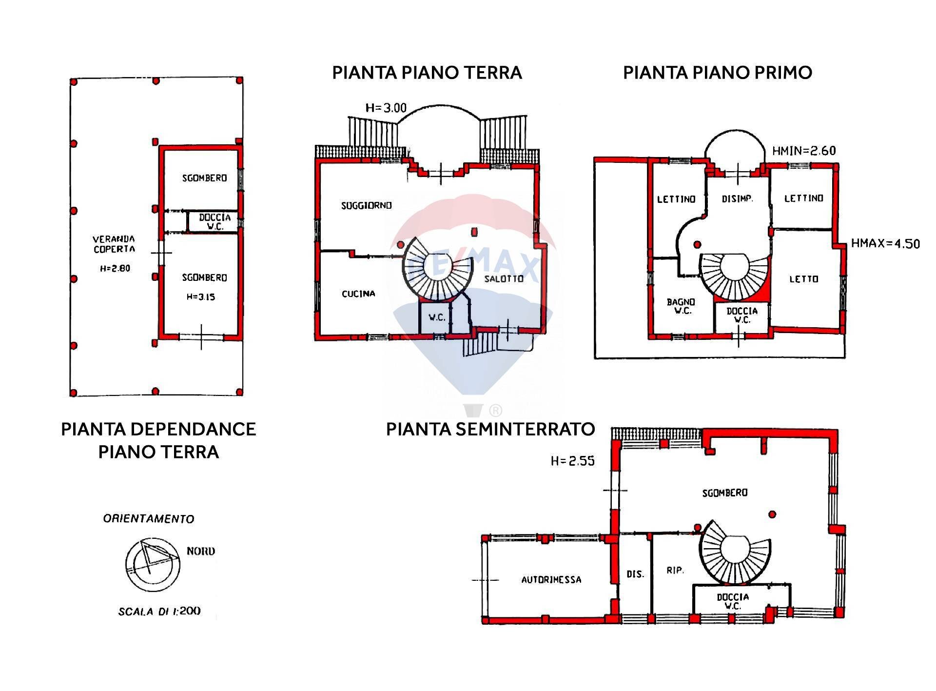 Pianta 2D - Villa Mazara del Vallo - planimetria 1