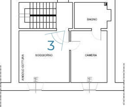 Foto 5 - Bilocale Via Crispi, San Benedetto del Tronto - planimetria 1