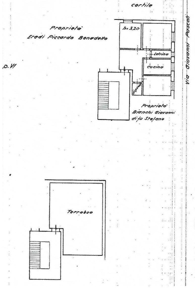 Trilocale via Giovanni Pascoli, 5, Genova (zona Sampierdarena) - planimetria 1