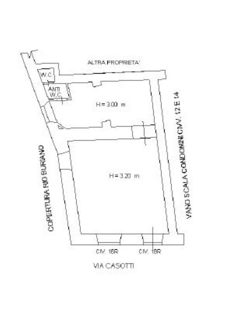 planimetria - Ufficio via Casotti, 16r, Genova (zona Nervi) - planimetria 1