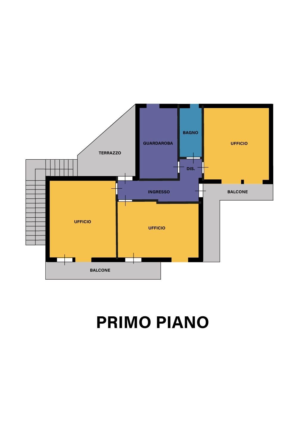 Ufficio via Cerchia di Sant'Egidio, Cesena - planimetria 1